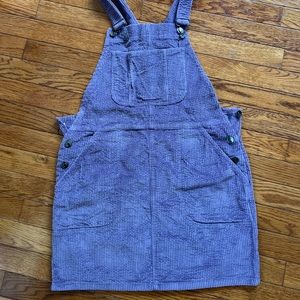 Purple Corduroy Skirt Overall XS